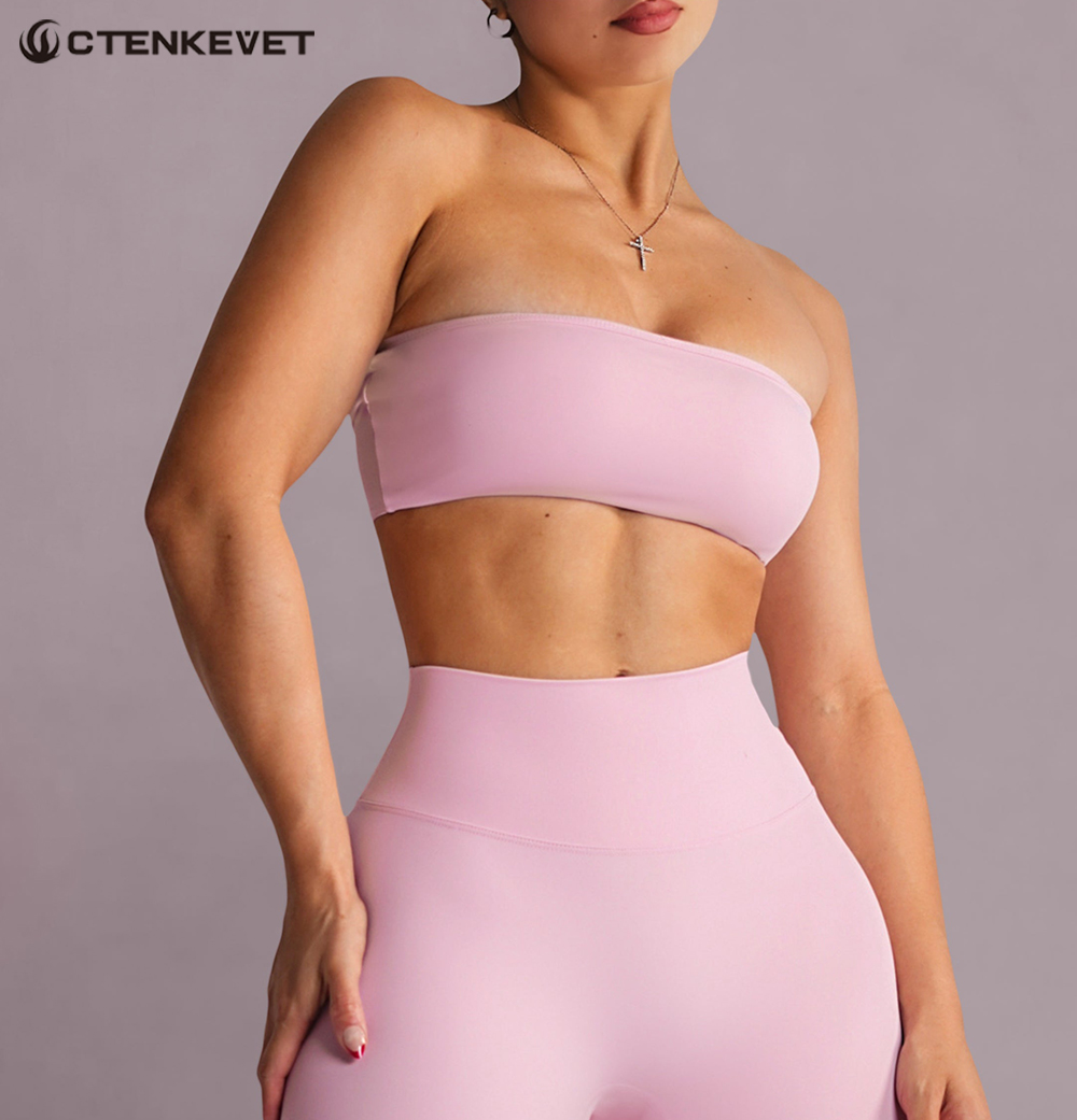 Strapless Sports Bra Gym Crop  - Crop Top Crochet 评论和价格