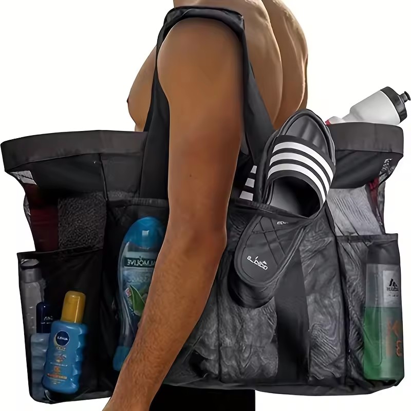 1pc Extra Large Mesh Beach Bag - Tote Bag Beach 评论和价格